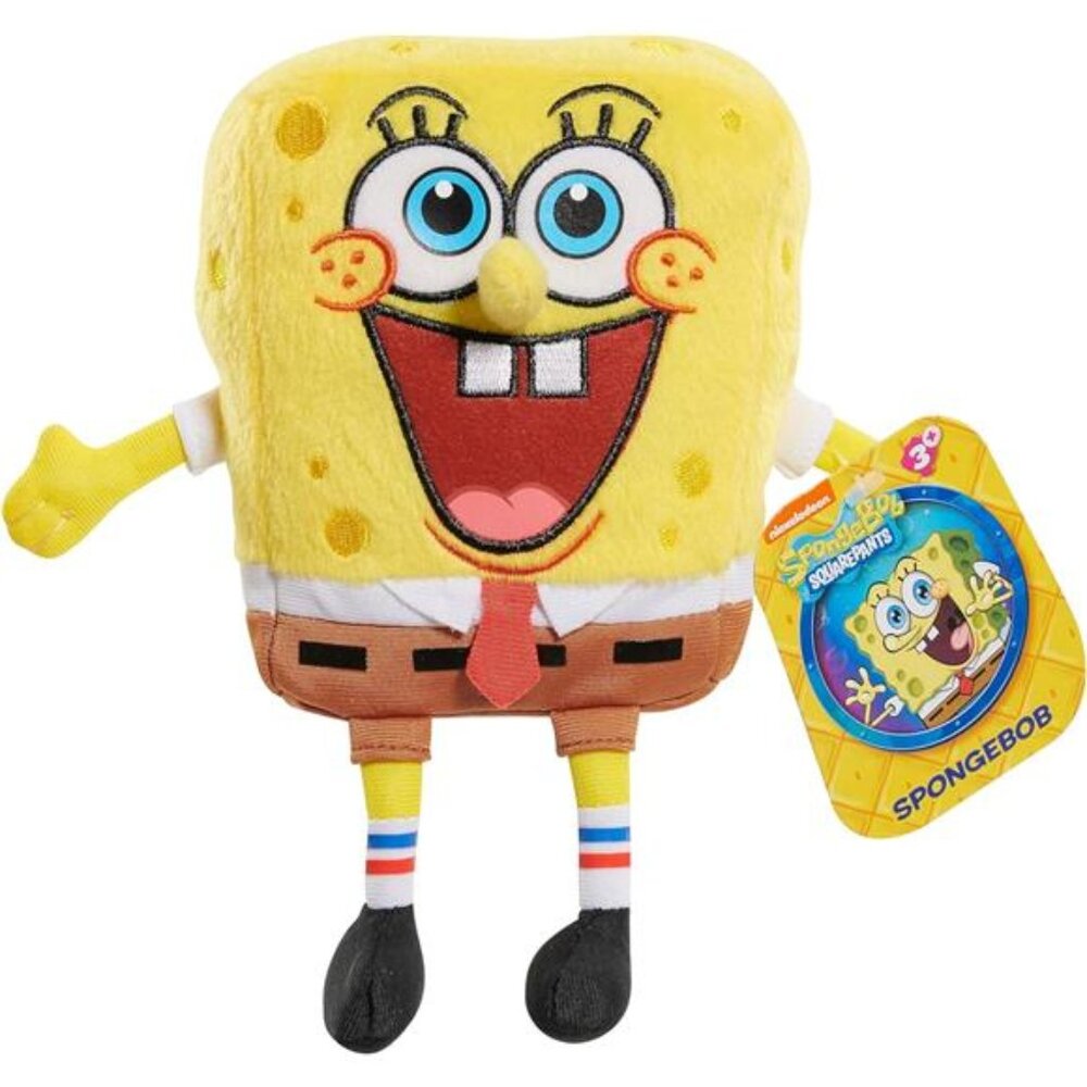 SpongeBob SquarePants 7-inch Small Bean Plush, Fun Collectible Size, Stuffed